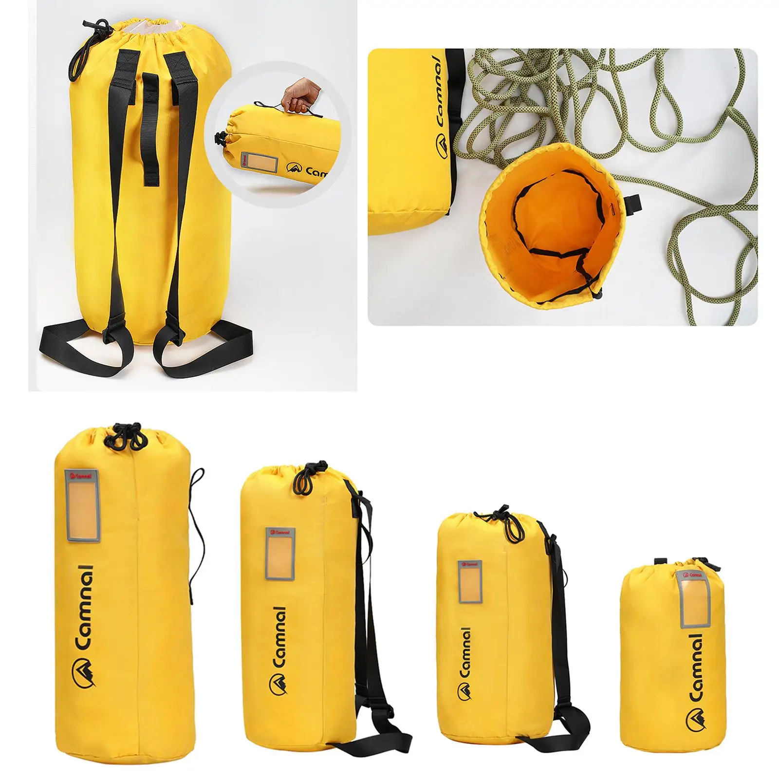 

Climbing Rope Bags Shouder Strap Ropes Storage Bag Outdoor Camping Rock Mountaineering Folding Waterproof