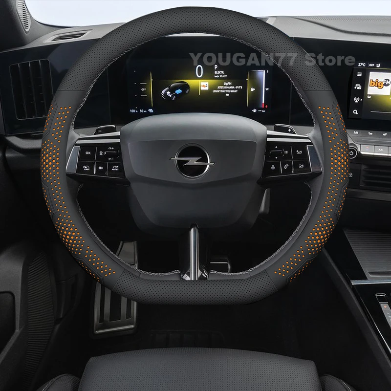 

Leather Car Steering Wheel Cover For Opel Astra Gs Line Sports Tourer 2022 2004-2025 Ultra Thin Auto Steering Wheel Accessories