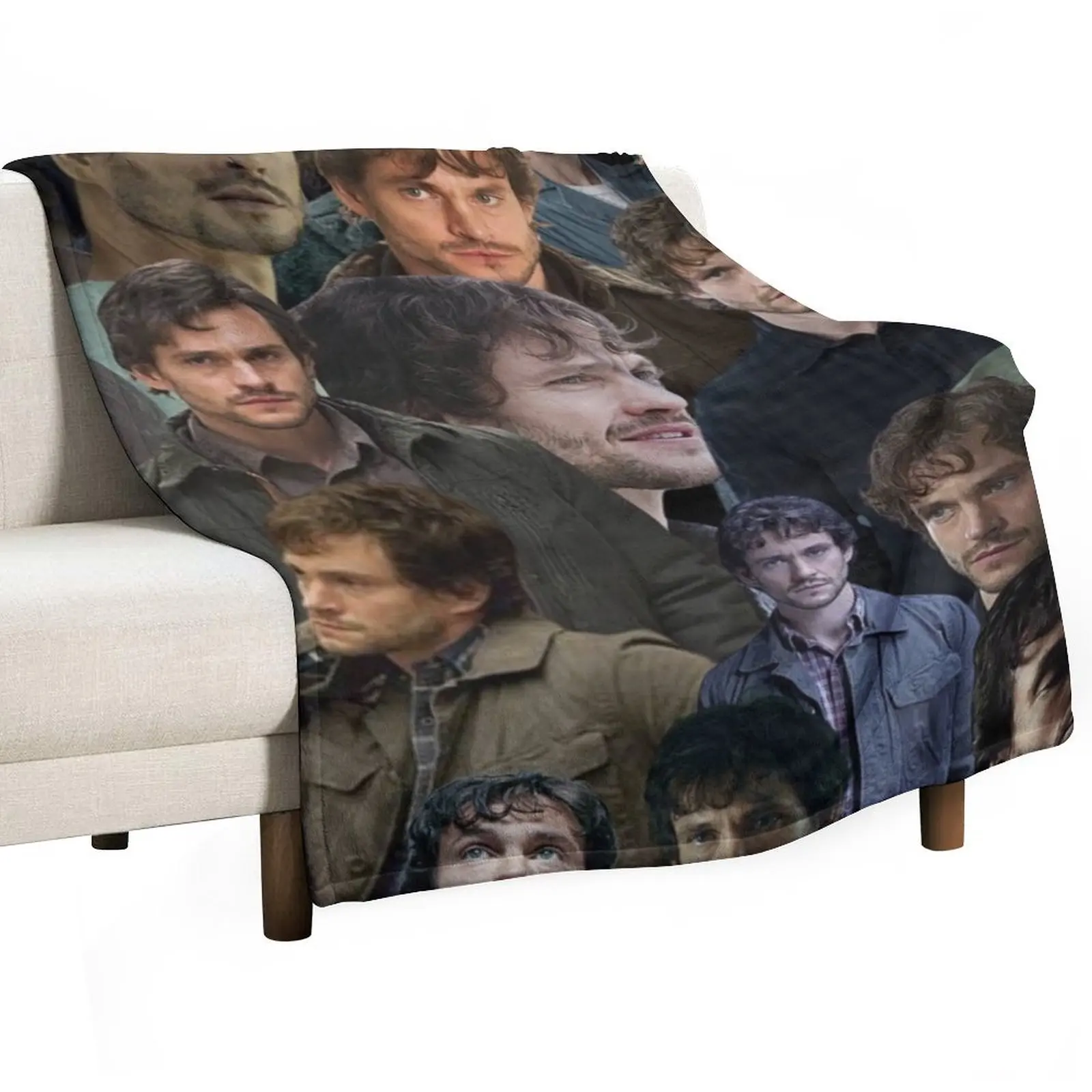 

will graham photo collage Throw Blanket Soft for sofa christmas gifts Personalized Gift Blankets