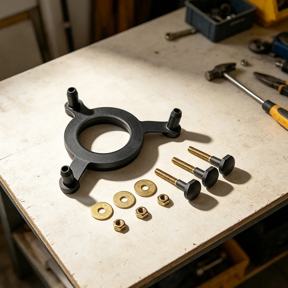 Tank Mounting Hardware Kit for Two-Piece Toilets Includes Rubber Bowl Gasket Brass Bolts Washers and Lock Nuts