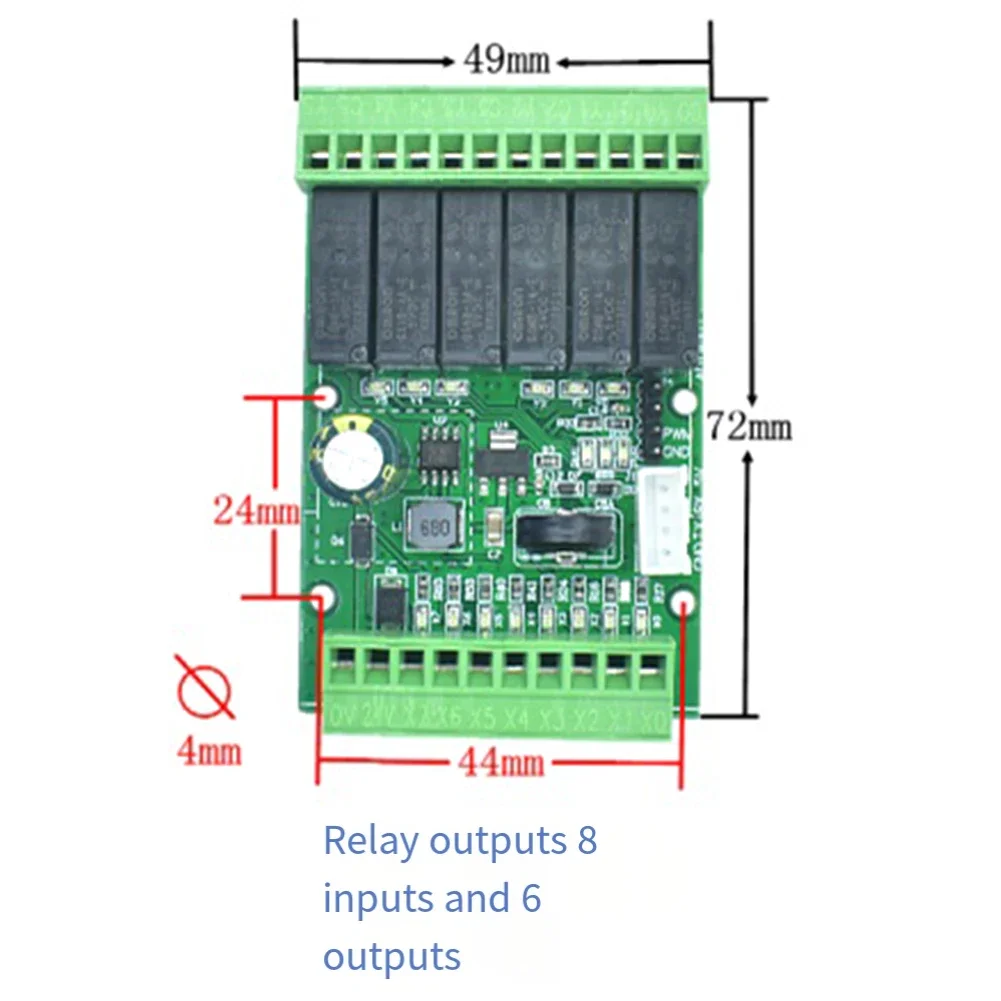 FX2N-14MR PLC Input Output Module With Programmable Controller 8In6 Out Relay Output DC 24V Industrial Automation Control Board