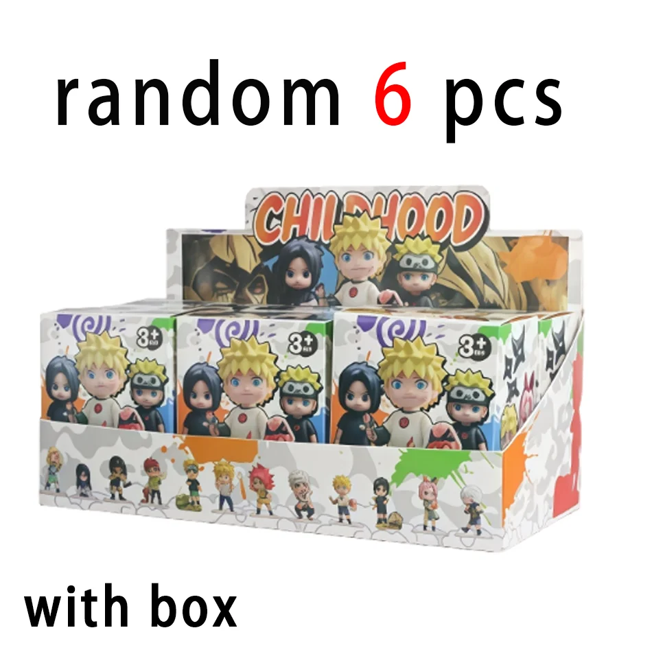 Blind Box Naruto Shippuden Childhood Series Uzumaki Naruto Q Version Guess Toys Bag Ornament Figurines Home Decor Desktop view 5