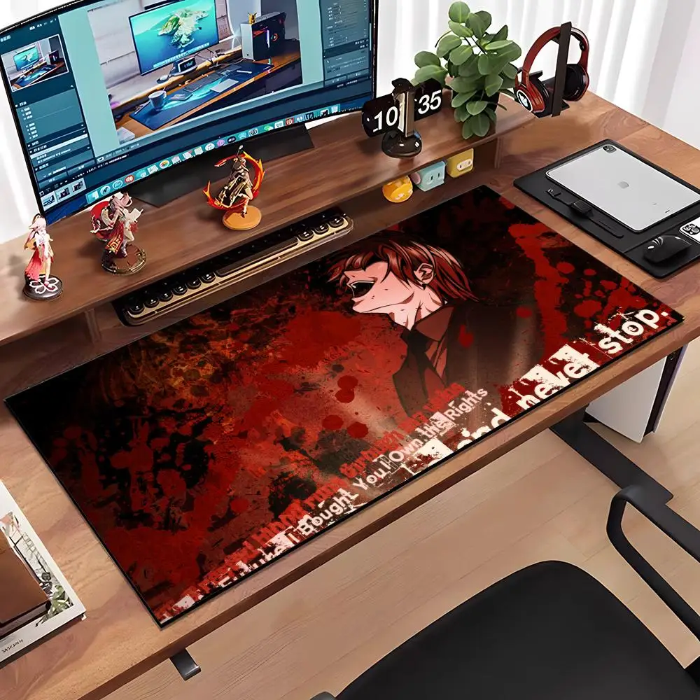 K-Kung Fu P-Panda Mouse Pad Large Anti-Slip Rubber Gaming MousePad Durable Desk Pad Thick Seam Edge Suitable For Office And Gami