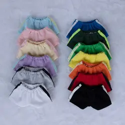 20CM Doll Pants Fashion Contrasting Colors Gym Shorts Candy Color Versatile Sports Trousers For Idol Dolls Accessories Kids Toys