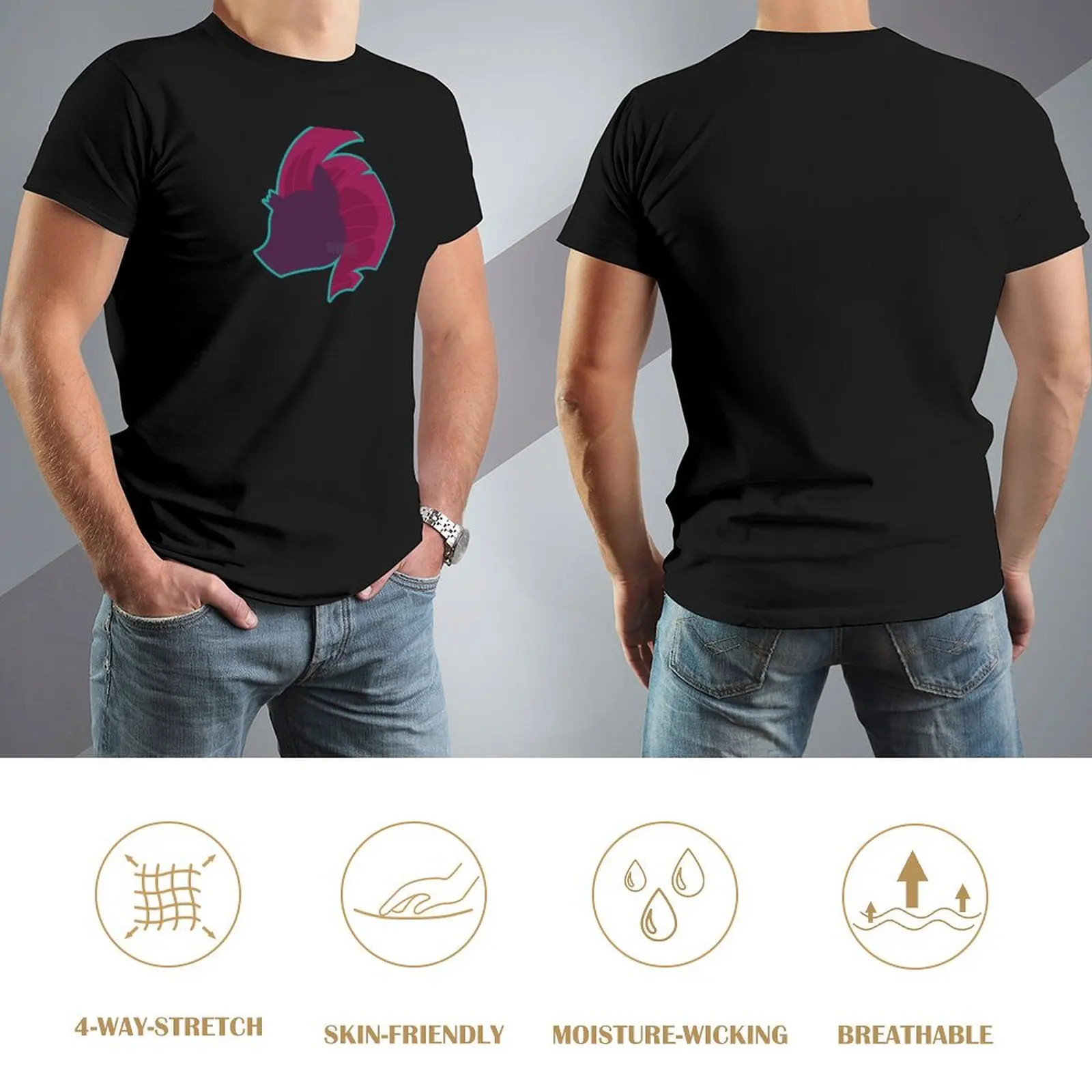 MLP Minimalist chibi Tempest Shadow T-Shirt graphic t shirts T-shirts man street wear Man t-shirt heavyweight t shirts for men