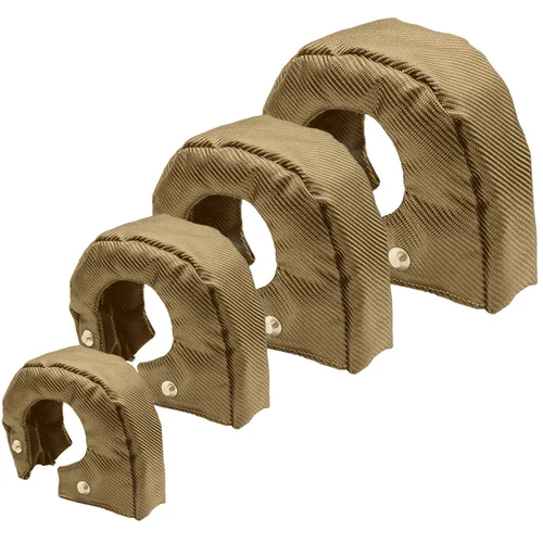 Imagen 2 del producto T2 T25 T28 GT28 GT30 GT35 T4 GT40 GT45 T6 T5 GT55 manta Turbo de titanio escudo térmico barrera cubierta del cargador envoltura negro rojo azul