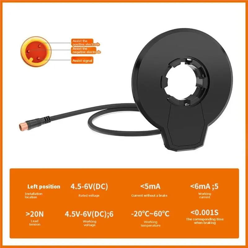 【HOUSEHOLD GOODS】E Bike Electric Bicycle Pedal Assist Sensor Waterproof Double Hall 12 Magnet Left/Right Side System DIY Ebike R