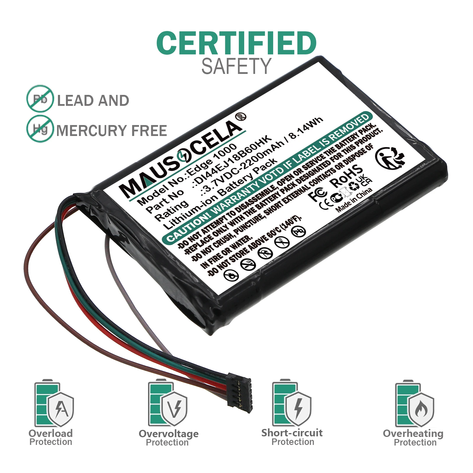 2200mAh GPS, Navigator Battery For Garmin:361-00035-15,DI44EJ18B60HK,Edge 1000,010-01161-00,Edge Explore,010-020229-00,+Toolkit
