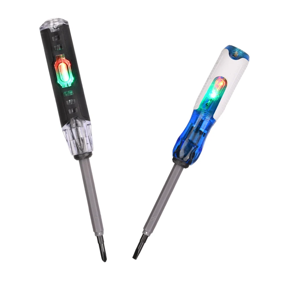 

AC 24V~250V Electricity Test Pen Electrician Screwdriver Zero Firewire Identification Disconnection Detection Light Alarm