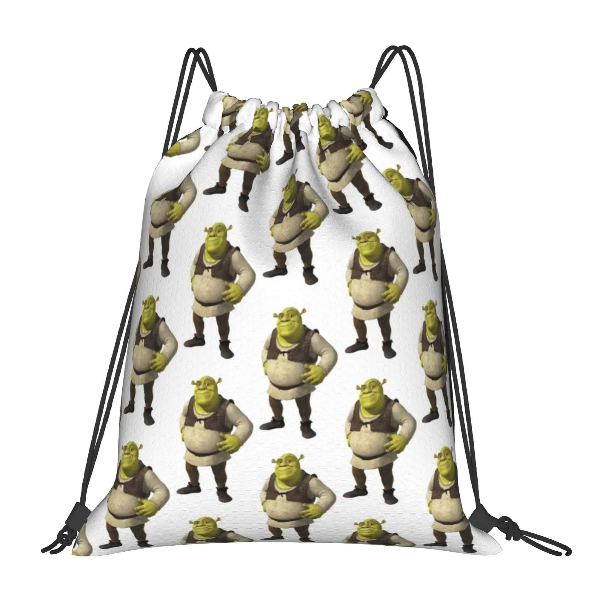 Shreks Ogres Has Layers Drawstring Backpack Gym Sports Sackpack Water Resistant  String Bag for Working Out 36cm (W) x 43cm (H)