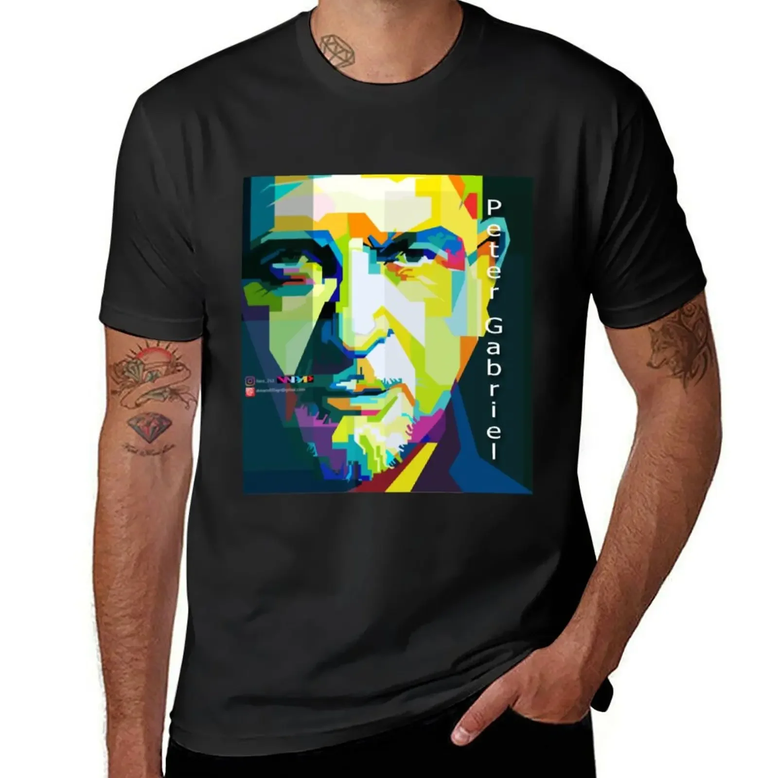 

Peter GabrielPeter Gabriel Pop Art Portrait Classic . T-Shirt vintage t shirts graphic tee shirt mens white t shirts