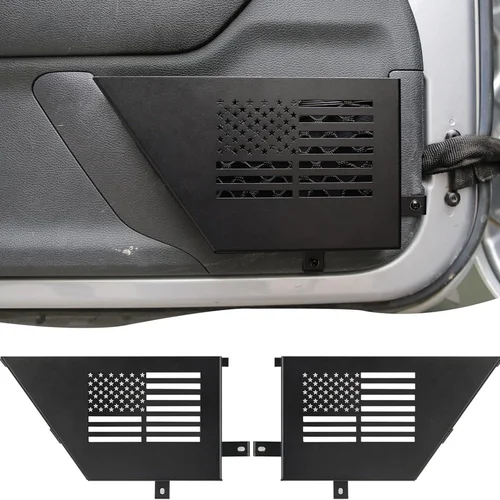 Caja de almacenamiento de puerta delantera de aleación de aluminio, 2 uds., para Jeep Wrangler JK