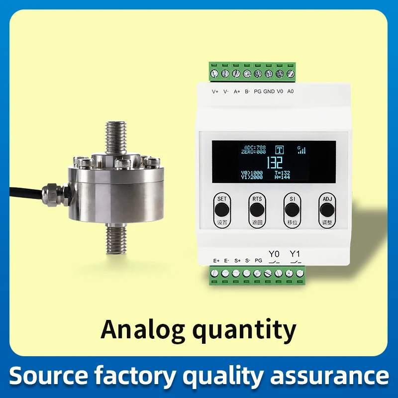 

Indicator display+load cell Scale adapter Weight sensor, weighing unit, bellows type, tension and compression force test, HX711