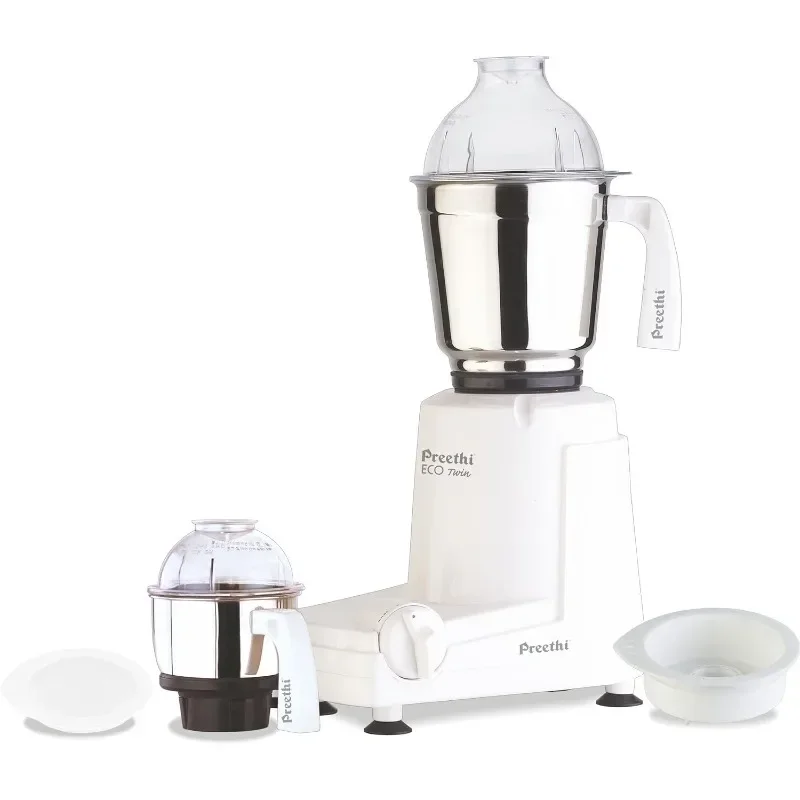 

Eco Twin Jar Mixer Grinder Stainless Steel , 550-Watt Dough Mixer