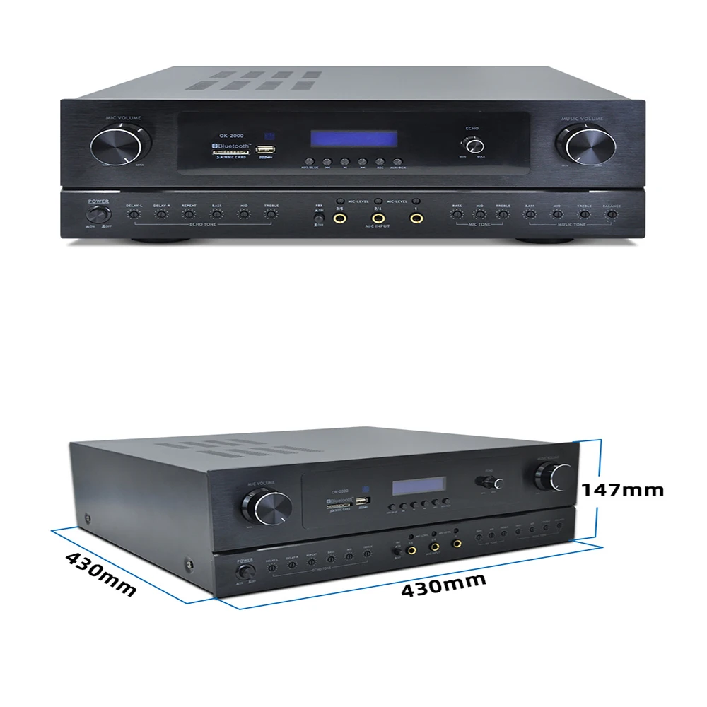 Top Seller High Quality Home Theatre System Blue--tooth Audio Power Amplifier 5 channel amplifier china amplifiers