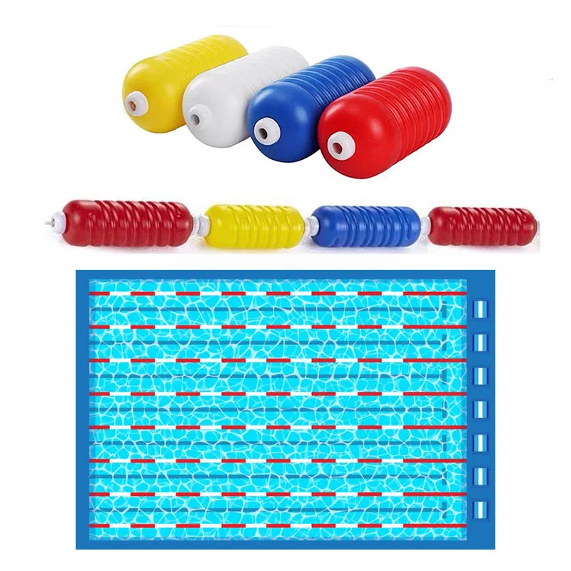 

Competition Anti Wave Swimming Pool Lane Rope Stainless Steel Lane Rope Reel Pool Lane Rope Floating Line