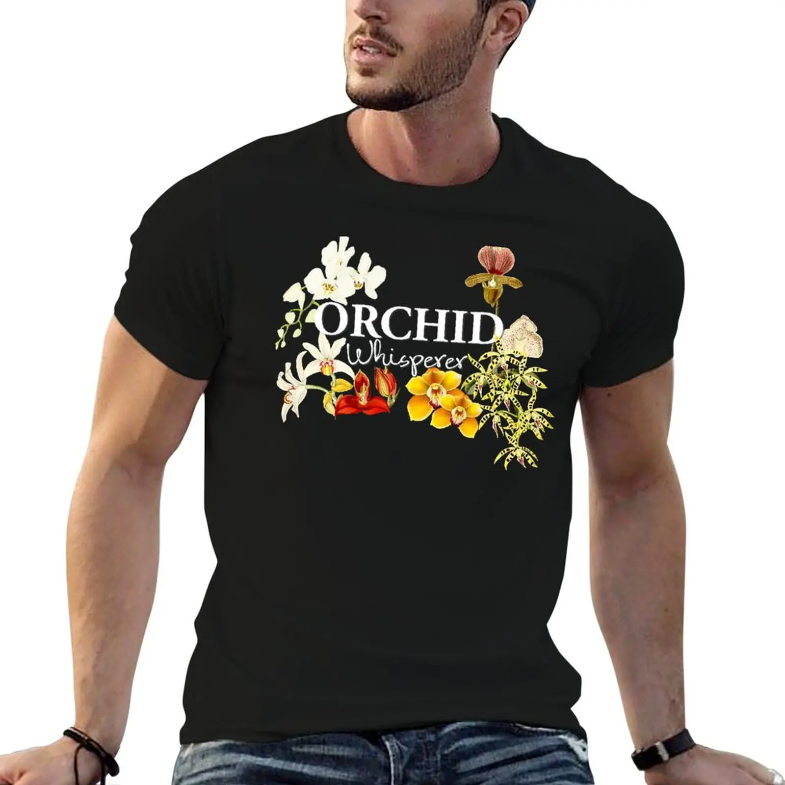 Orchid Whisperer I Love Orchids T-Shirt football t shirt boys animal print mens shirts graphic tee