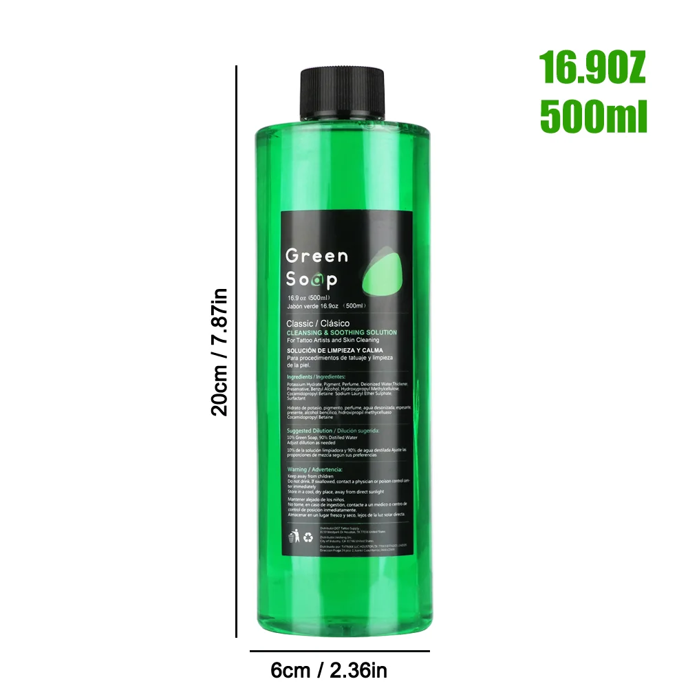 30/250/500ML Tattoo Grüne Seife Hohe Konzentration Original Flüssigkeit Reinigung Flüssigkeit Schaum Reiche Tattoo Reinigung produkte