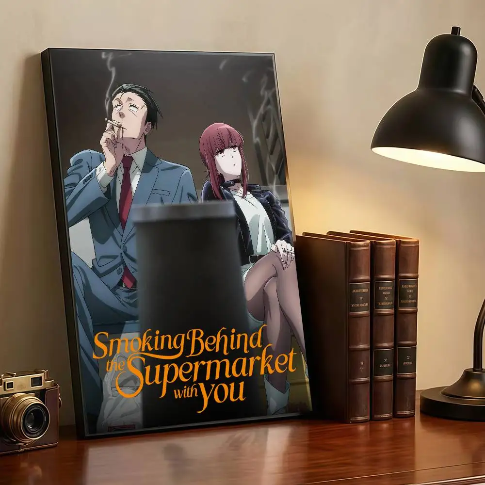S-Smoking Behind The Supermarket With You Peelable Self-adhesive Poster Stickers Are Suitable For Frameless Wall Decoration In A