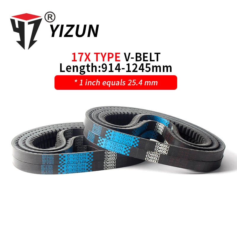 YIZUN BX/17X Type 17X914~1245mm Hard Wire Rubber Drive Inner Ring Long Industrial Drive Agricultural Machinery Toothed V Belt