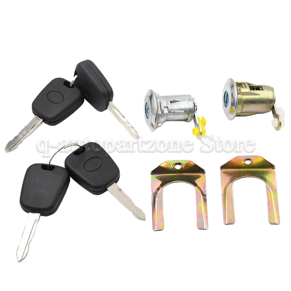 Car Cylinder Door Lock Barrel Key Set 05-14 For Peugeot 107 Citroen C1 Toyota Aygo 9170.Y8 9135S2 9136.T0 1608746380