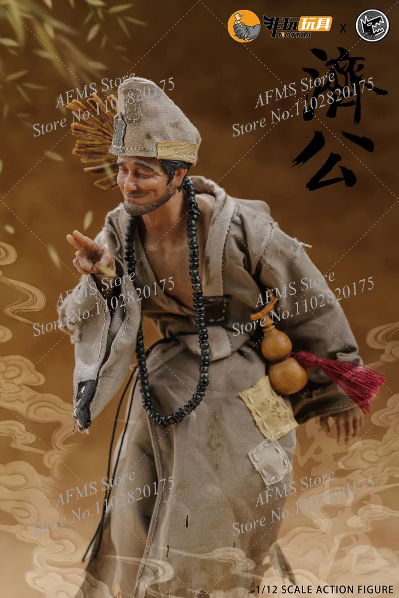 Nottaa 1/12 Schaal Collectible Figuur Ji Gong China Oude Mythologie Justice Magic Monniken 6Inch Action Figure Mannen Soldaat Model