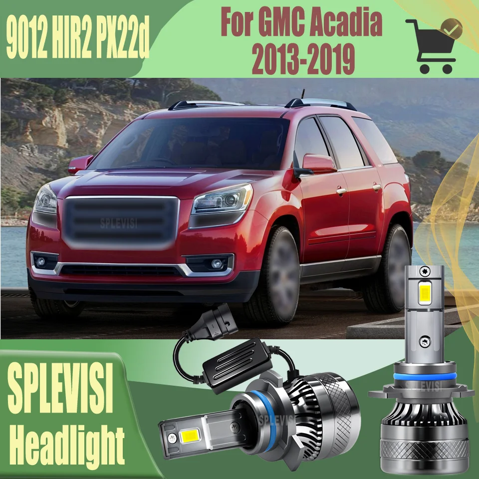 

LED Headlight HIR2 9012 Car Bulbs Light Lamp Anti-Vibration & Dustproof For GMC Acadia 2013 2014 2015 2016 2017 2018 2019