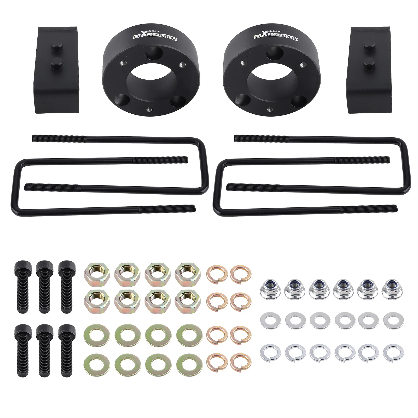 

Front 3" Rear 2" inch Leveling Lift Kit w/ U-bolts for Ford F-150 2004-2020
