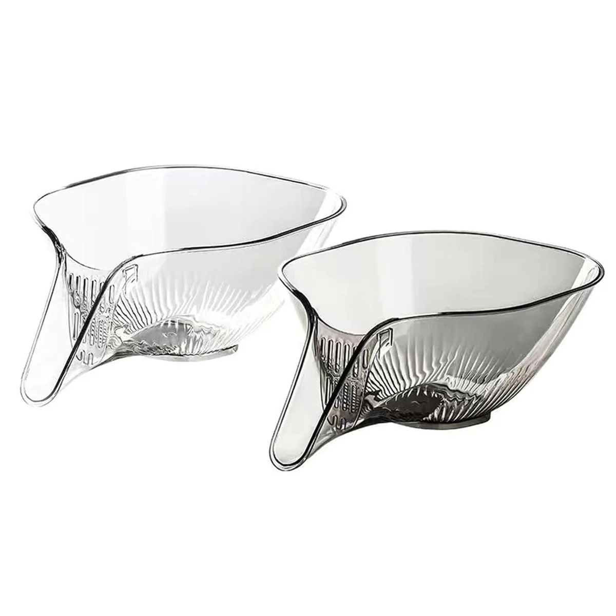 2Pcs Multi-Functional Drain Basket, Drainage Basket Funnel, Kitchen Sink Drain Basket, Fruit Vegetables Drain Basket