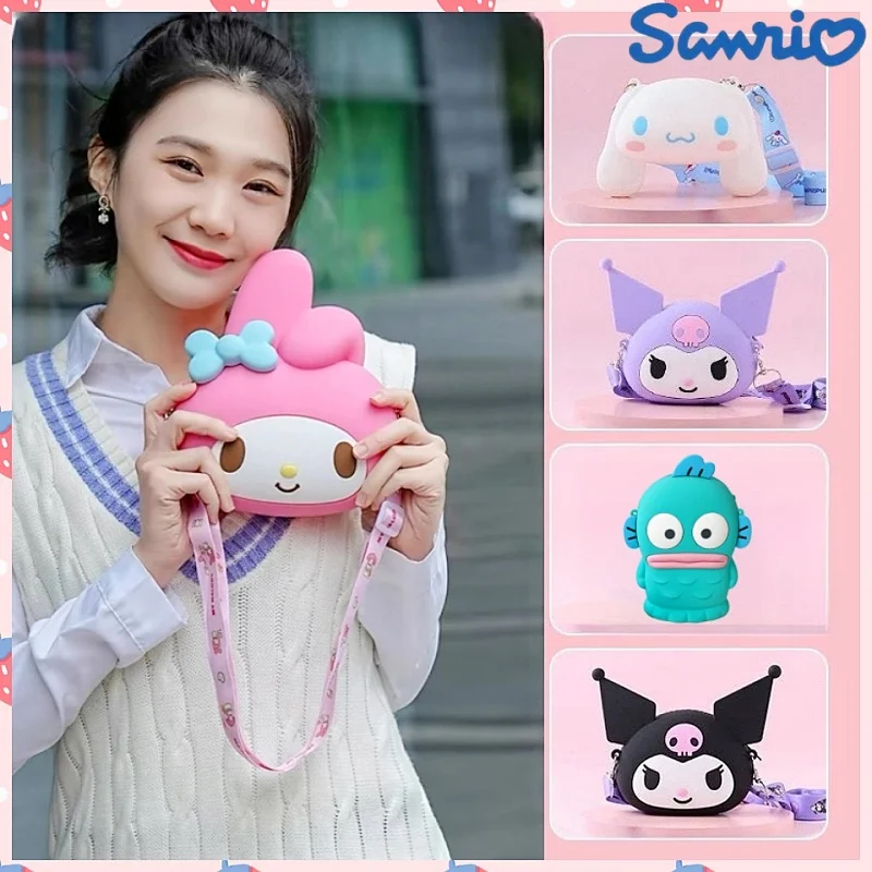 

Новый оригинальный креативный силиконовый милый кошелек Sanrio для мелочи Genteel большая сумка через плечо сумка для хранения подарок на день рождения