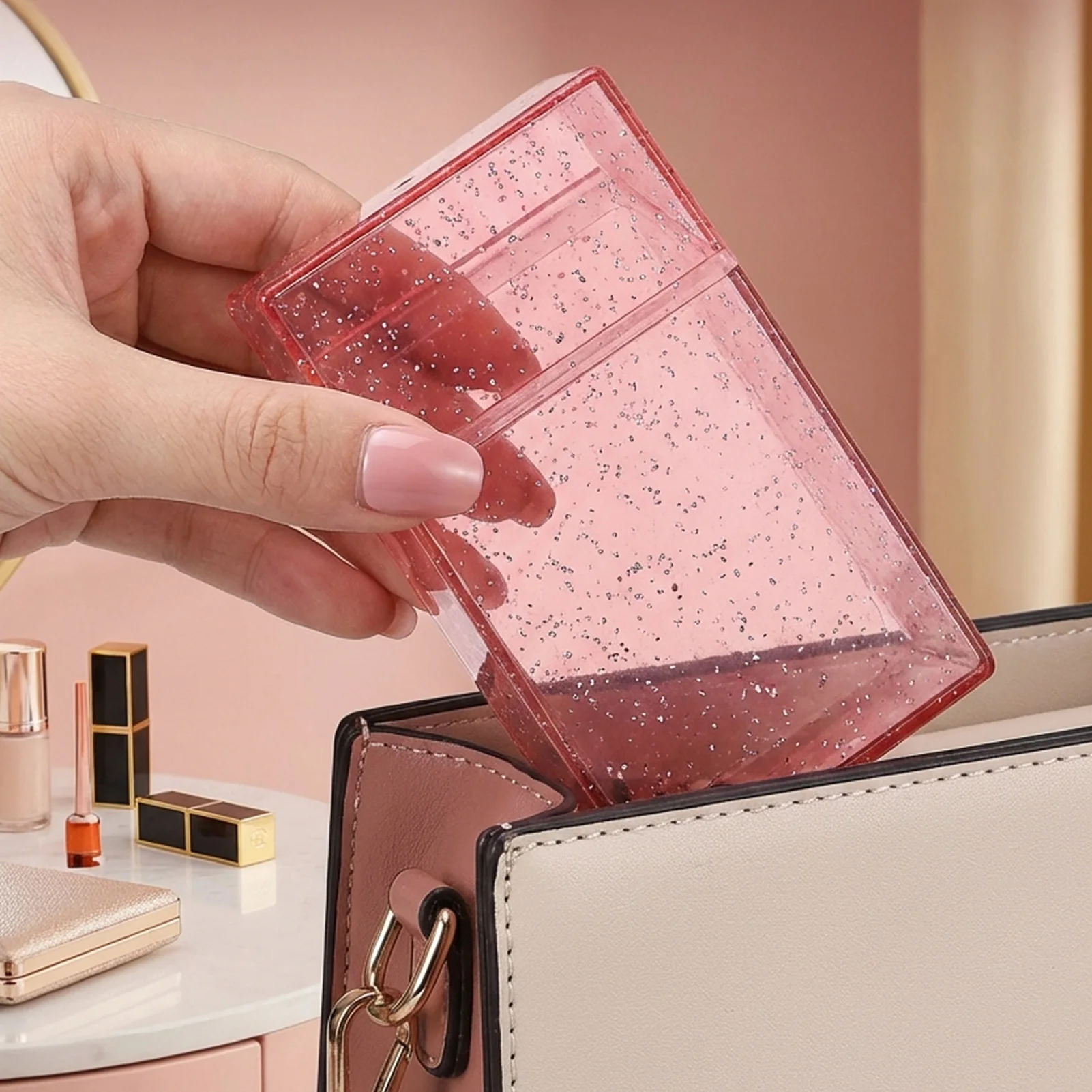 Acrylic Cigarette Case Starry Design Portable Anti Pressure Soft Opening Box