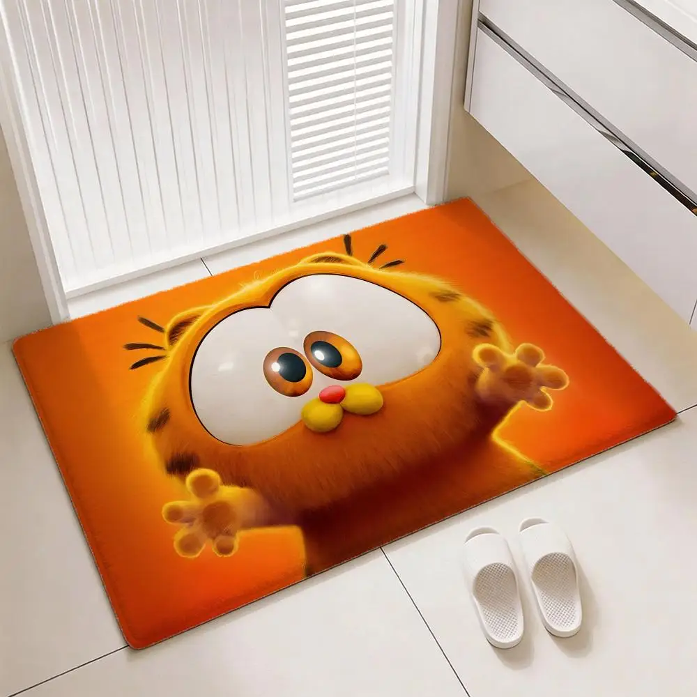 Klassieke Comic Cat G-Garfields vloermat Zacht verdikt flanellen deurmat Antislip woonkamertapijt Home Decor