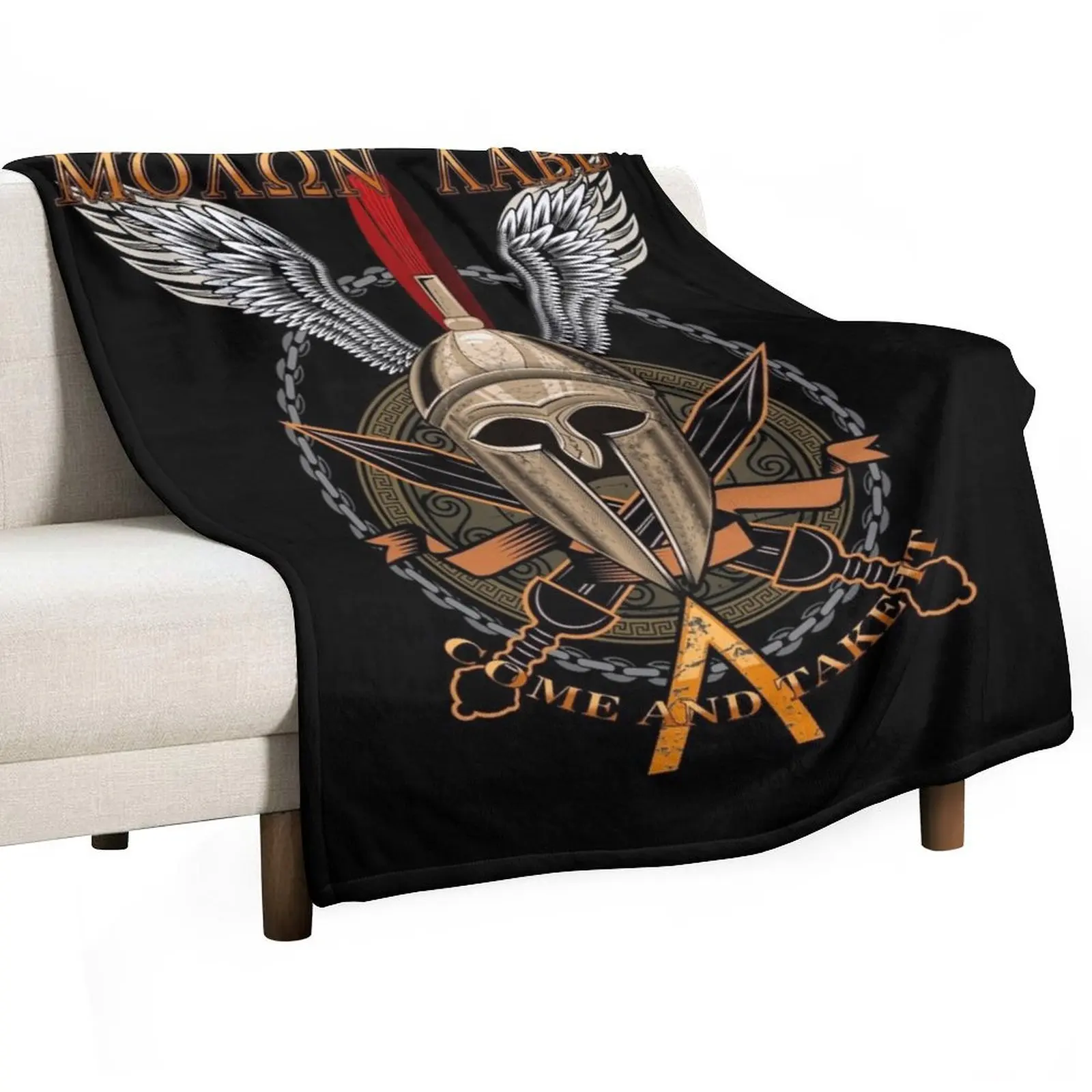 

Molon Labe Come And Take It Throw Blanket Single Summer Beddings Luxury Blankets For Baby Blankets