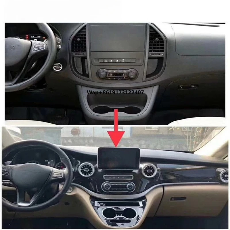 Acessórios para Painel Central do Carro Vito, Upgrade do Painel Interior Modificado para Carros V-class