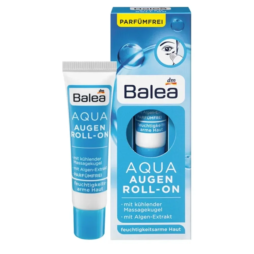 Germany Balea Cyanobacteria Essence Rollerball Gel Eye Cream 15ML Moisturizing Remove Eye Dark Circles Anti-wrinkle Skin Care