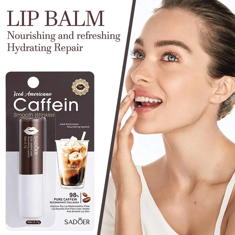 

Iced Americano - Nourishing Lipstick，Nourishes and and Improves Makes Dryness Pink Lips N1G7