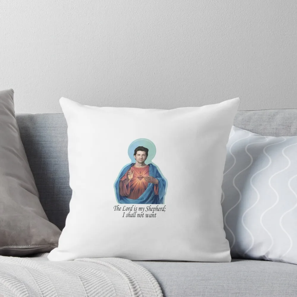 Derek Jesus Shepherd Throw Pillow Marble Cushion Cover Christmas Pillow Covers Plaid Sofa pillow