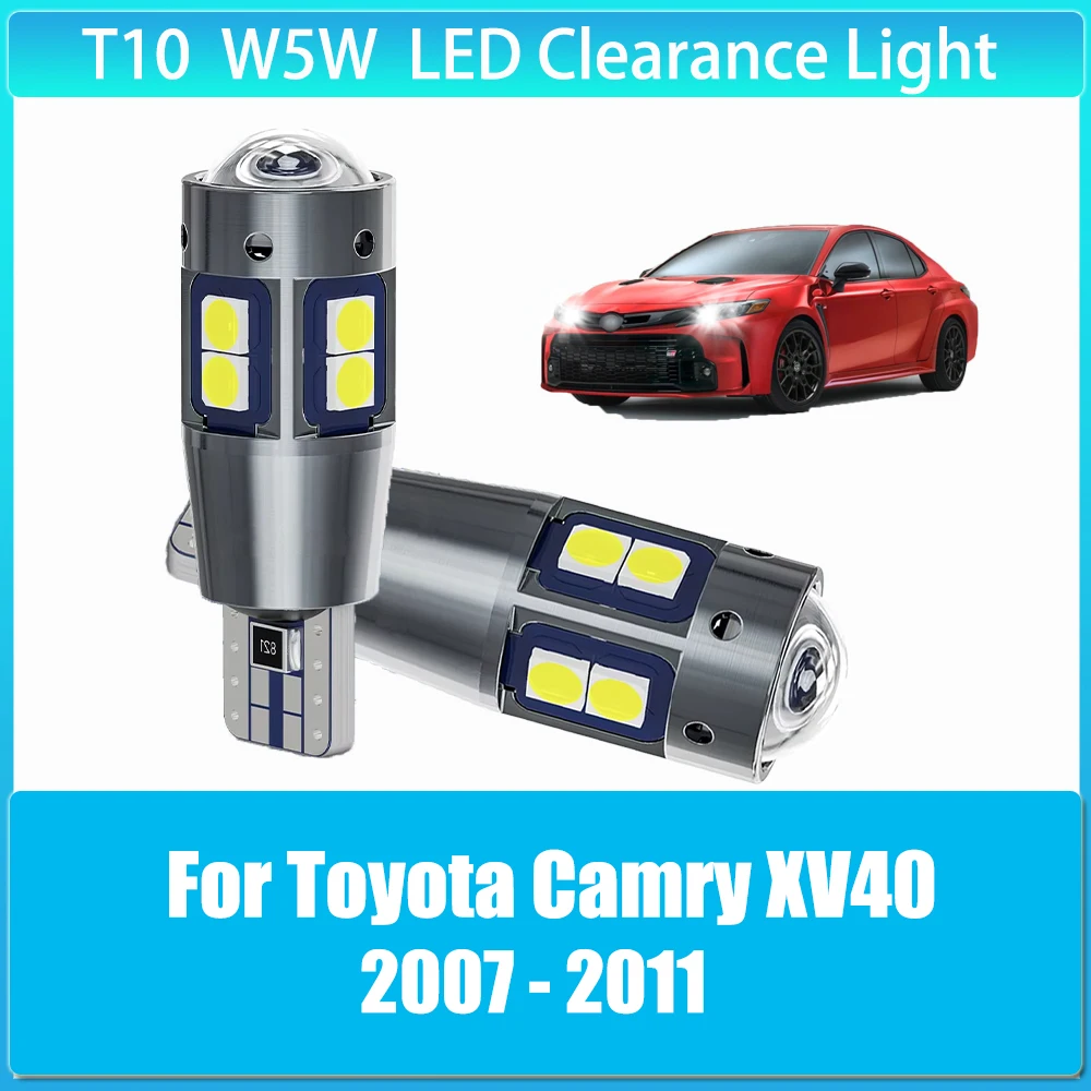 

2pcs LED Clearance Light Parking Bulb Lamp W5W T10 194 5W5 Canbus for Toyota Camry XV40 2007 2008 2009 2010 2011