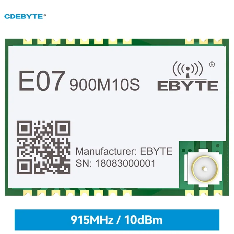 TI CC1101 Wireless RF Module 868Mhz 915Mhz Long Range 1.5km IPEX/Stamp Hole Antenna SMD Package E07-900M10S SPI Wireless Module