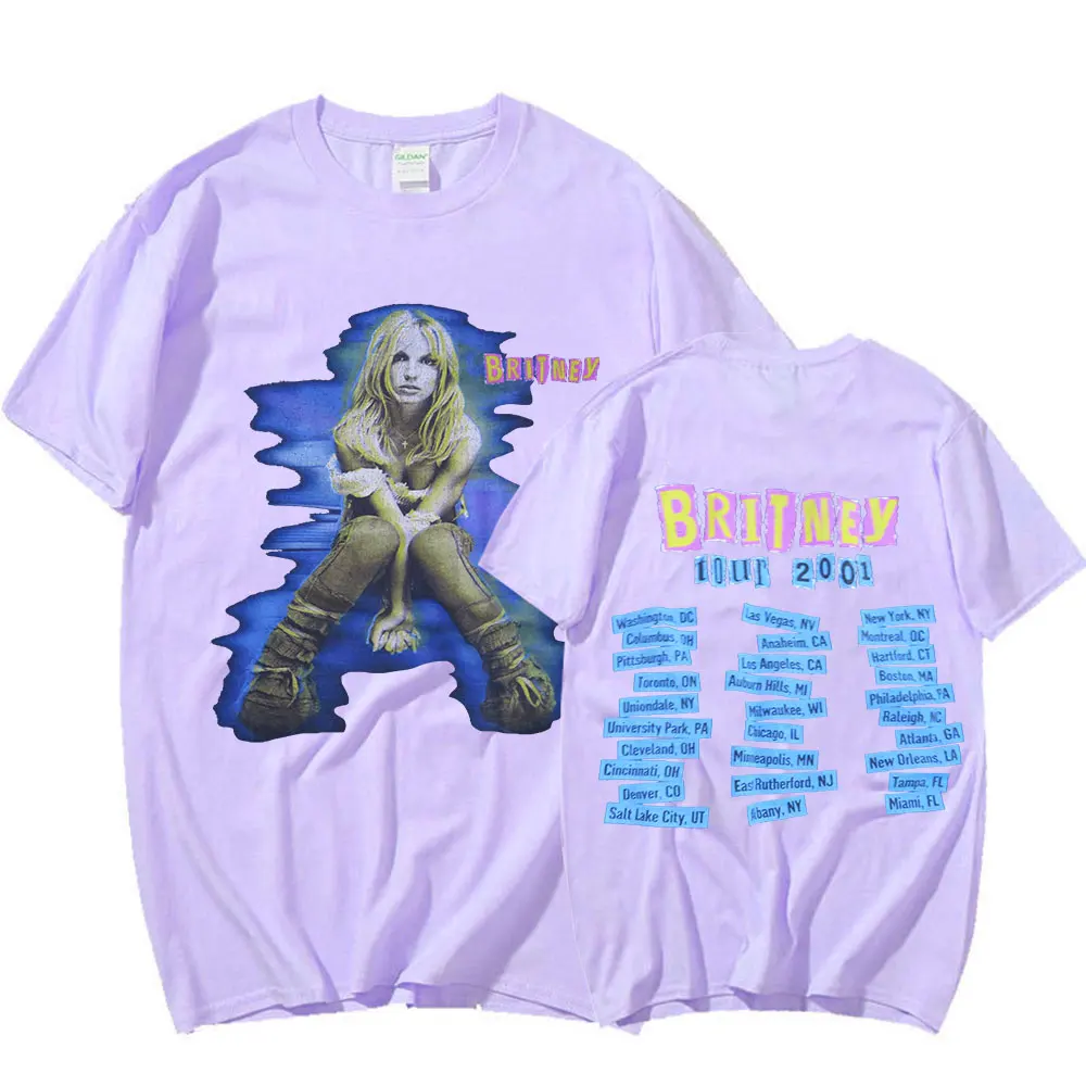 Britney Spears A Britney Tour 2001 T Shirt Dos Homens das Mulheres