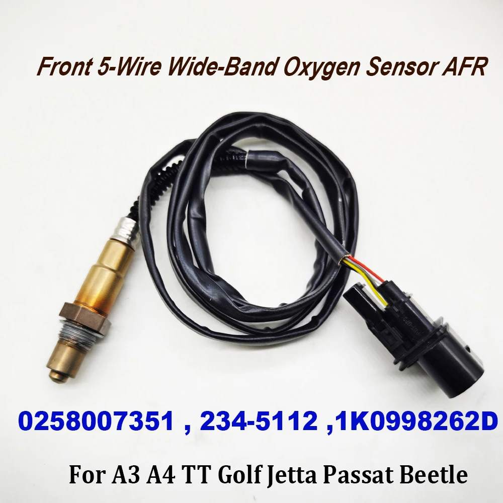 

0258007351 LSU4.2 17014 Upstream Lambda Oxygen Sensor 021906262B 0258007057 For Volkswagen Beetle Golf Jetta 1.8L L4 1K0998262D