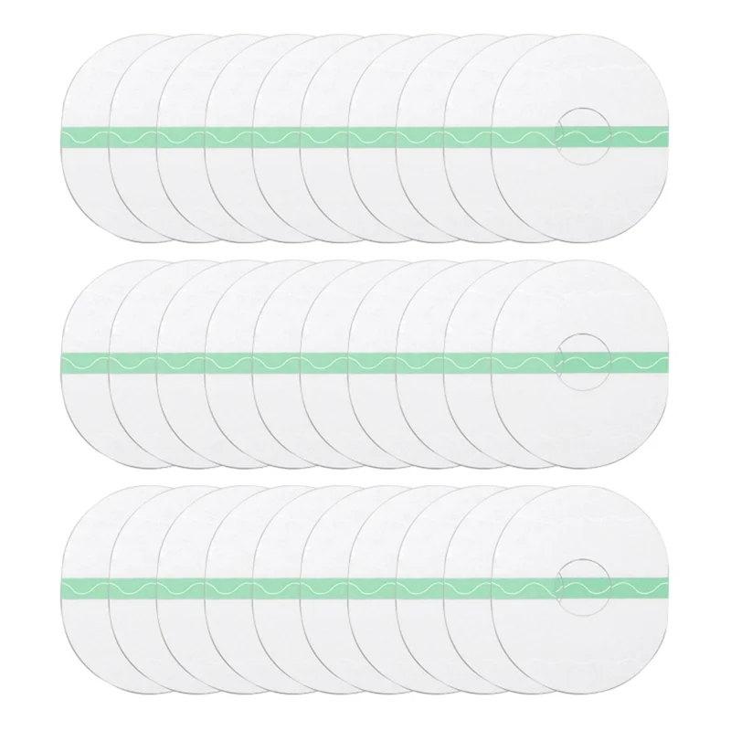 30 Pcs/Set Sports Sensor Patch Protector Freestyle Adhesive Patches Clear Waterproof Sensor Protection Cover Oval