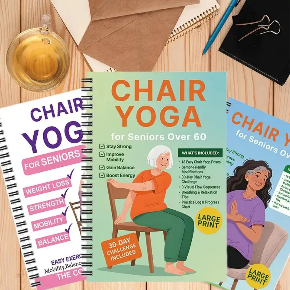 New products elderly chair weight loss yoga books A variety of general sports books elderly sports yoga books