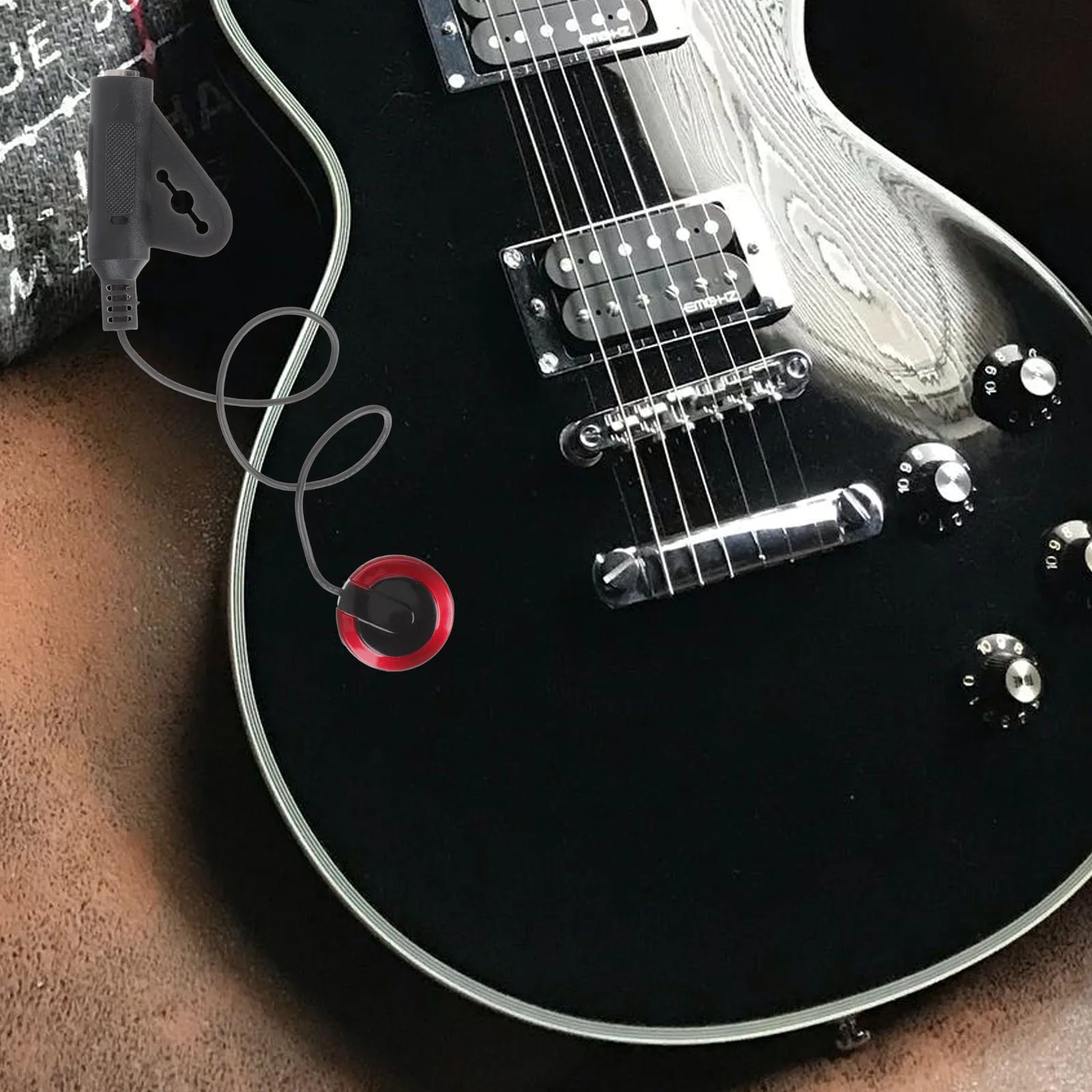 

Acoustic Guitar Pickups Plectrums Accessories Guzheng Accessory for Transducer Red Banjo
