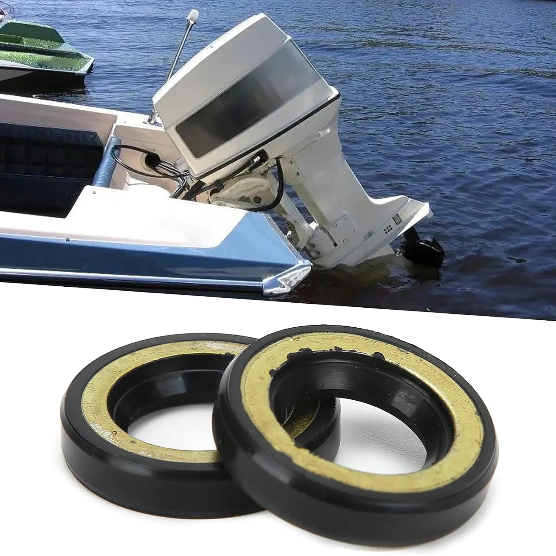 2 Sets 17*30*6 MM Marine Propeller Shaft Oil Seal 93101‑17054 Replacement for Yamaha Outboard 2 and 4 Stroke 9.9 15 HP Engines view 4