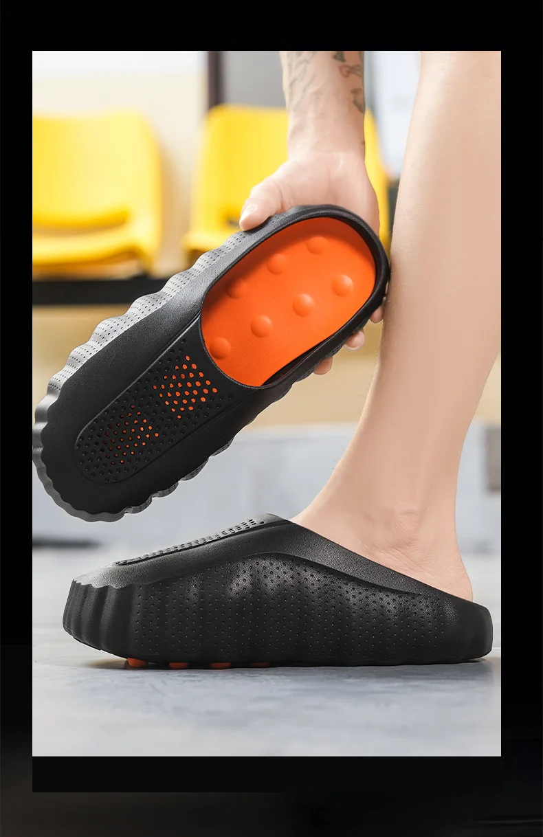 2026 Beliebte Baotou-Sandalen für Damen und Herren im Sommer, Dickbesohlte Massagepartikel, Sport-Lochschuhe, Outdoor-Strandsandalen – Detail 11