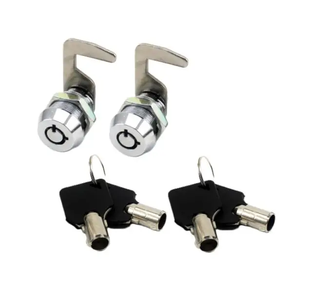 Camlock Lock Made of Zinc Alloy and Brass for Motorcycle Tail Box Drawer For tubular Mounting Double Hook 1.6 1.9cm Silver
