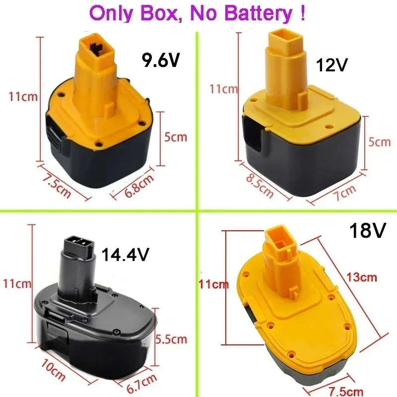 9,6 V 12 V 14,4 V 18 V para DeWalt DE9071/9074/9075 DWCB12 DC9071 DC727KA 48Ah NiCad Batería