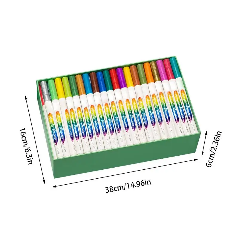 Acrylic Pens For Painting Non-sticky Fine Tip Paint Markers Fine Point Markers Long-Lasting Paint Pens Acrylic Markers Acrylic