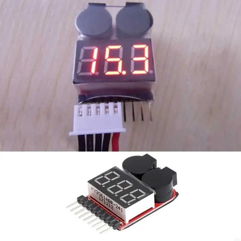 

B0KC Lipo Battery Tester 2 in 1 Low BuzzerRC Accessory LED Alarm